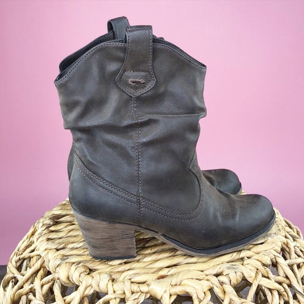 Rocket Dog Women’s Sheriff Vintage Brown Western Boots 7 - Picture 3 of 12
